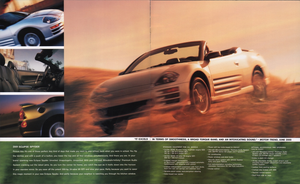 2001 Mitsubishi Full Line Brochure Page 6